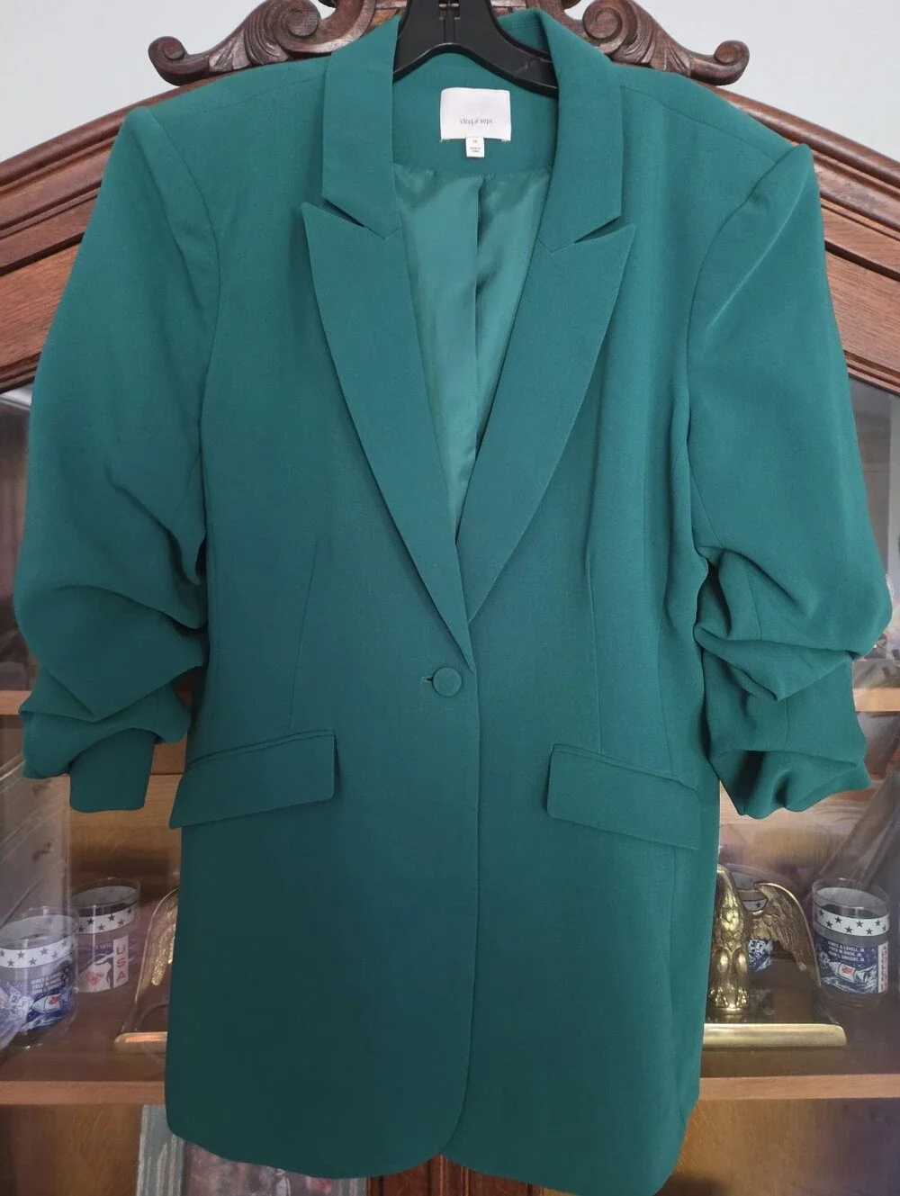 Cinq A Sept Cheyenne Blazer Malachite 14 - Picture 3 of 8
